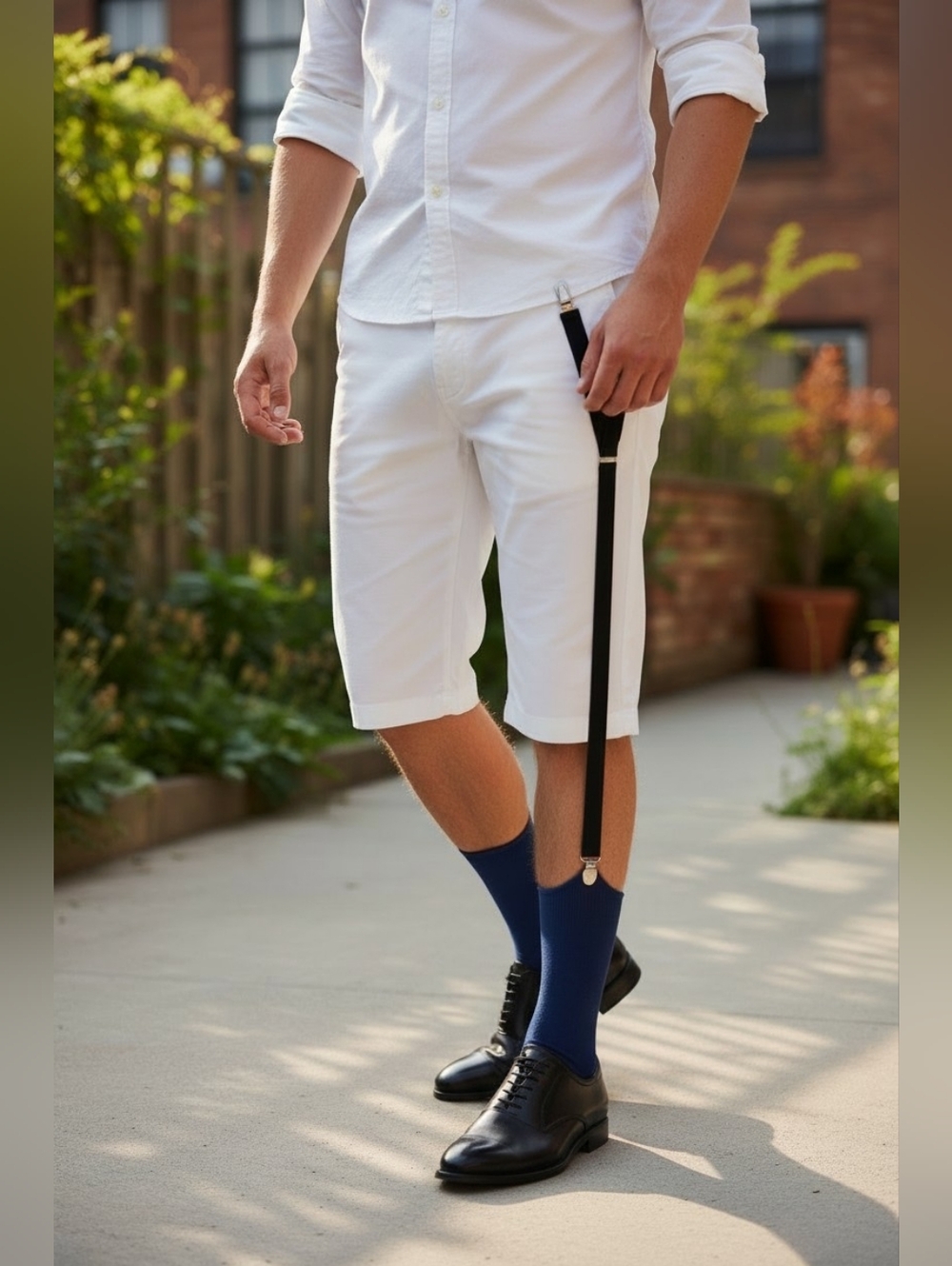 Shirt Stays Adjustable Soft and Smooth Elastic with Non Slip Clips